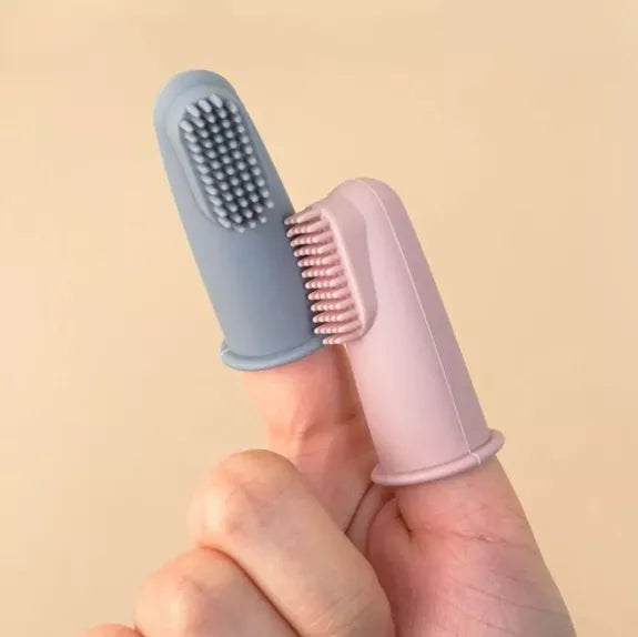 Brosse à dents Doigtier beige
