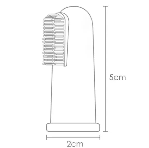 Brosse à dents Doigtier beige