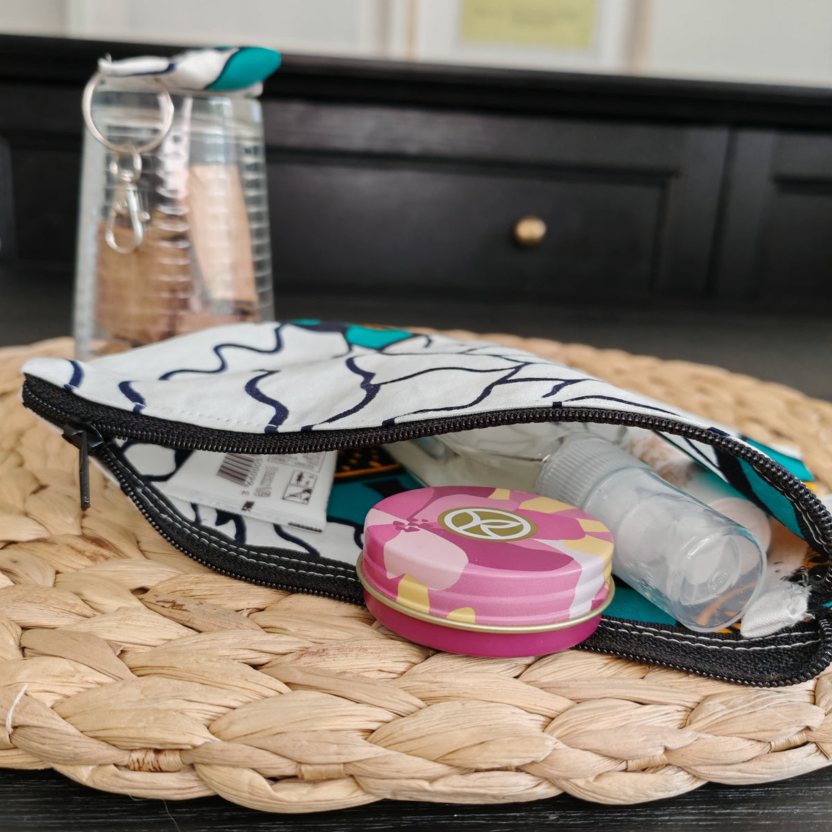 Trousse et porte clés assorti - COLLECTION ETE