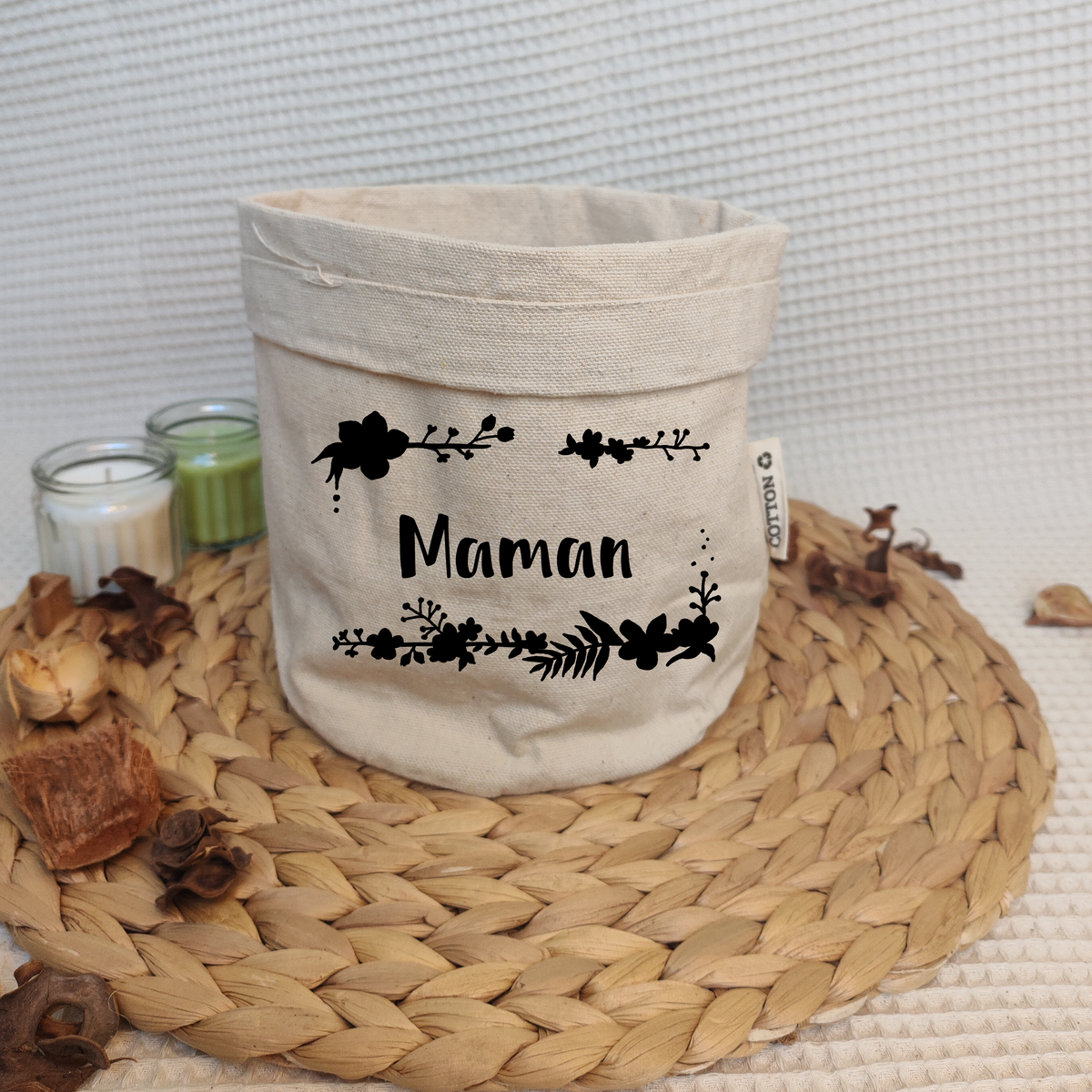 Panière en coton